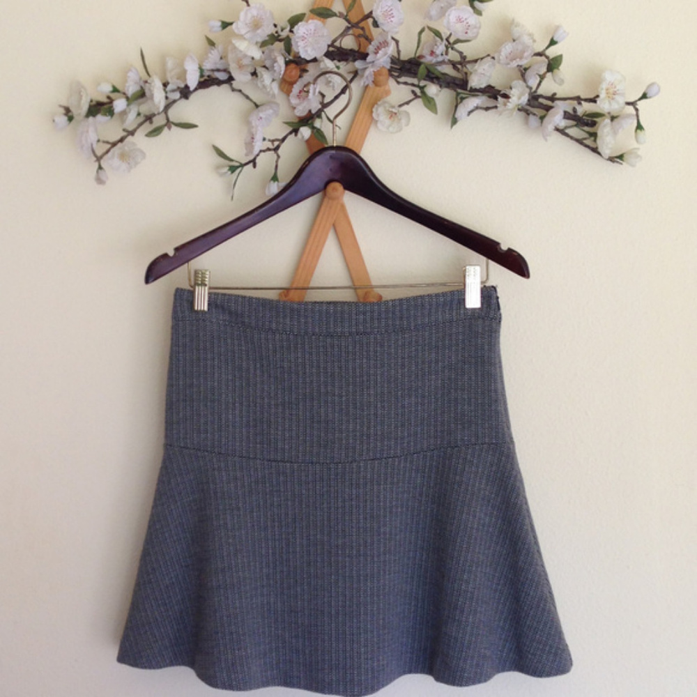 Loft Gray Flare Skirt - Size 2